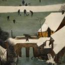 Hunters in the snow, 1565 - detail2