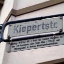 Straßenschild Kiepertstraße Hannover Herrenhausen Ludwig und Max Kiepert