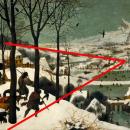 Pieter Bruegel the Elder - Hunters in the Snow (Hidden Arrow)